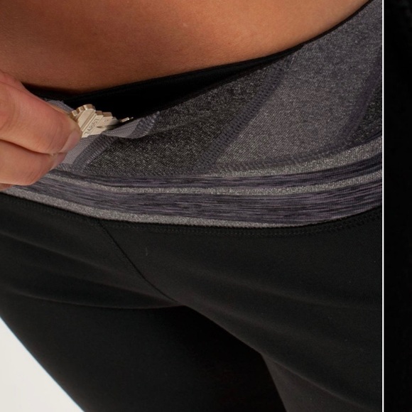 LULULEMON GROOVE CROP PANTS REVERSABLE TO BLACK FITTED CAPRI SZ 6 - Picture 4 of 11